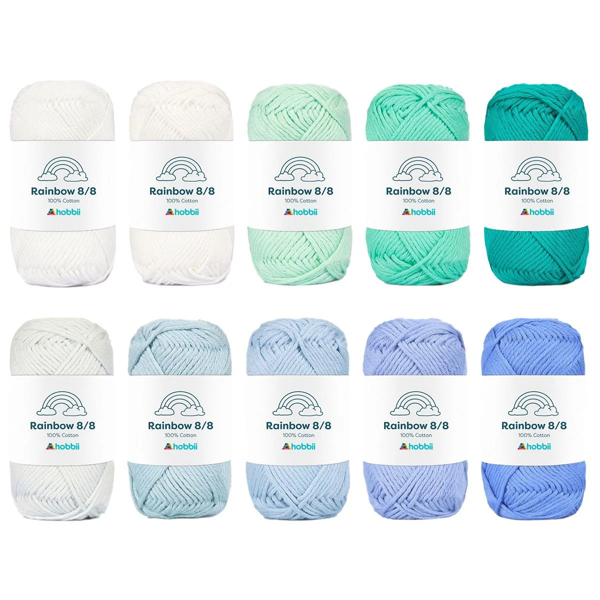 Rainbow Cotton 8/8 Color Pack - Zestaw 10 włóczek - Image 14