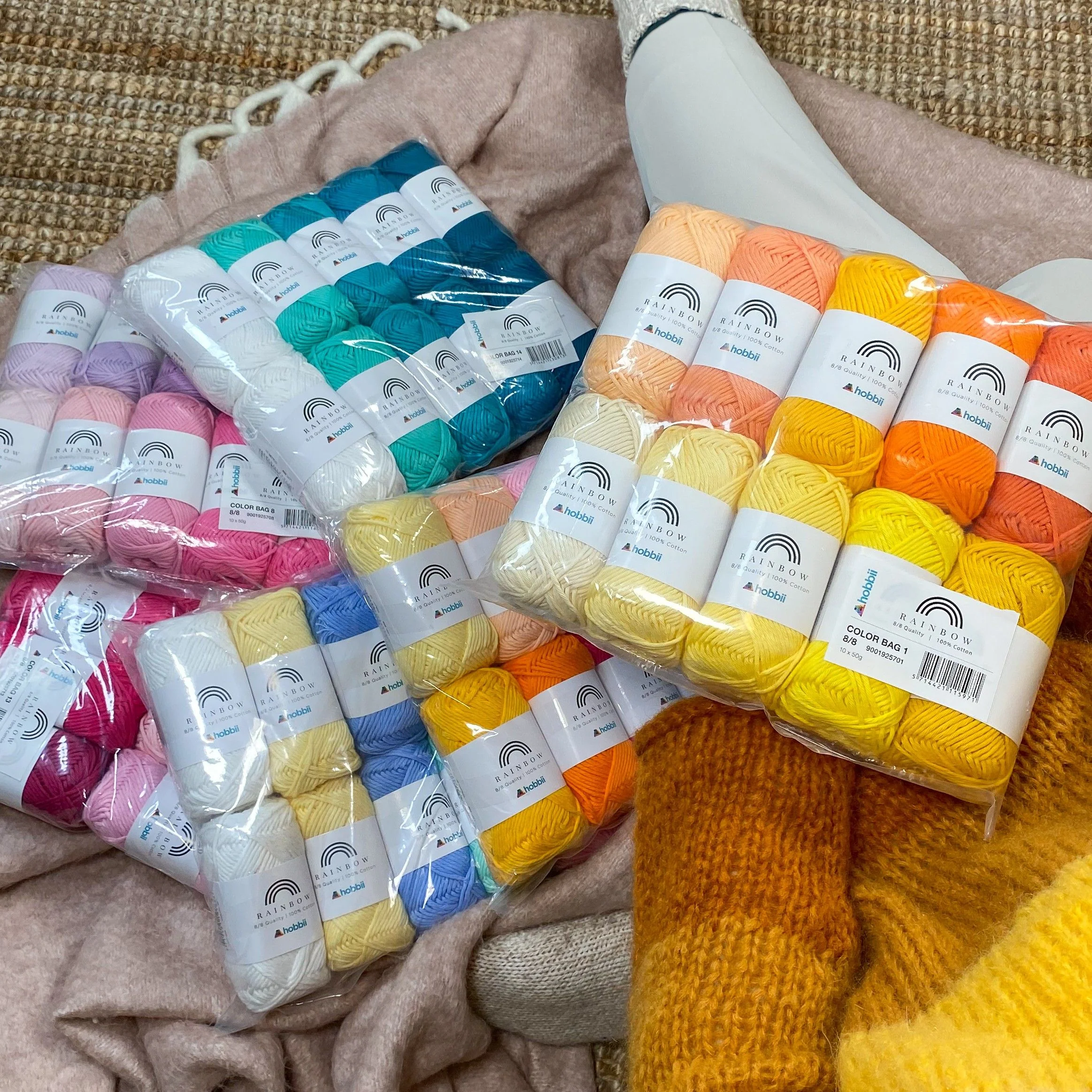 Rainbow Cotton 8/8 Color Pack - Zestaw 10 włóczek - Image 2