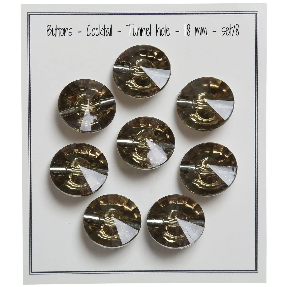 Guziki Cocktail z uszkiem w formie kanału - 18 mm - Image 19
