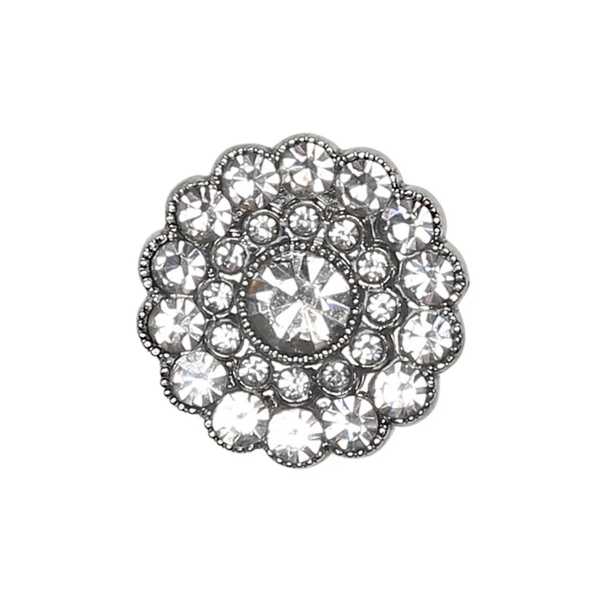 Guziki Bling - Małe Kamienie - Srebrne - 4 szt. - Image 6