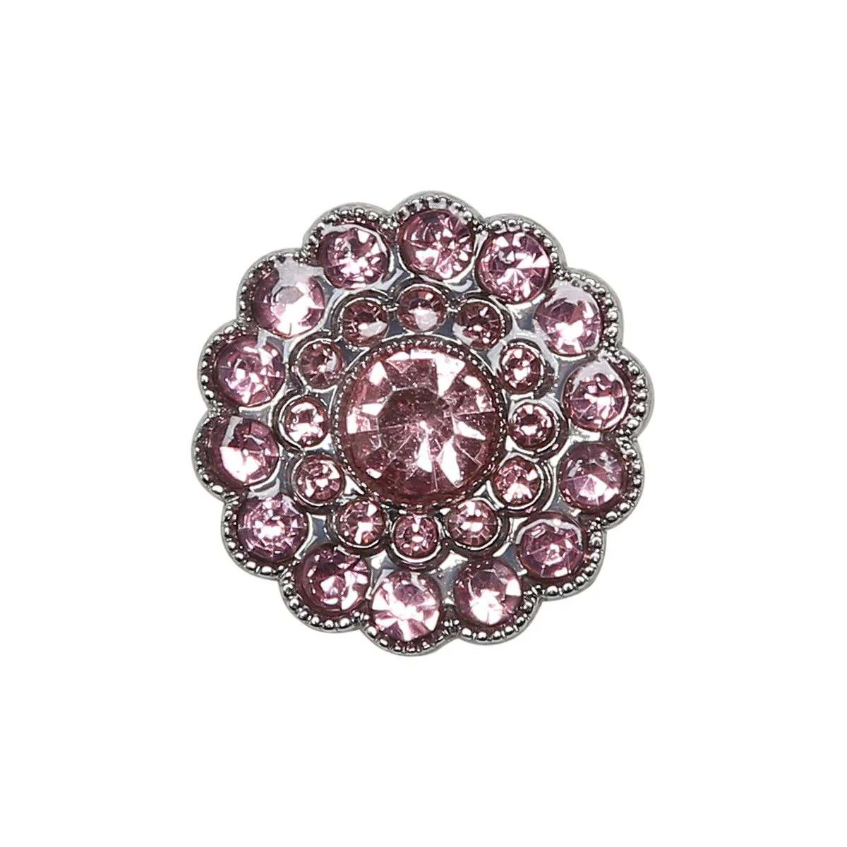 Guziki Bling - Małe Kamienie - Różowe - 4 szt. - Image 6