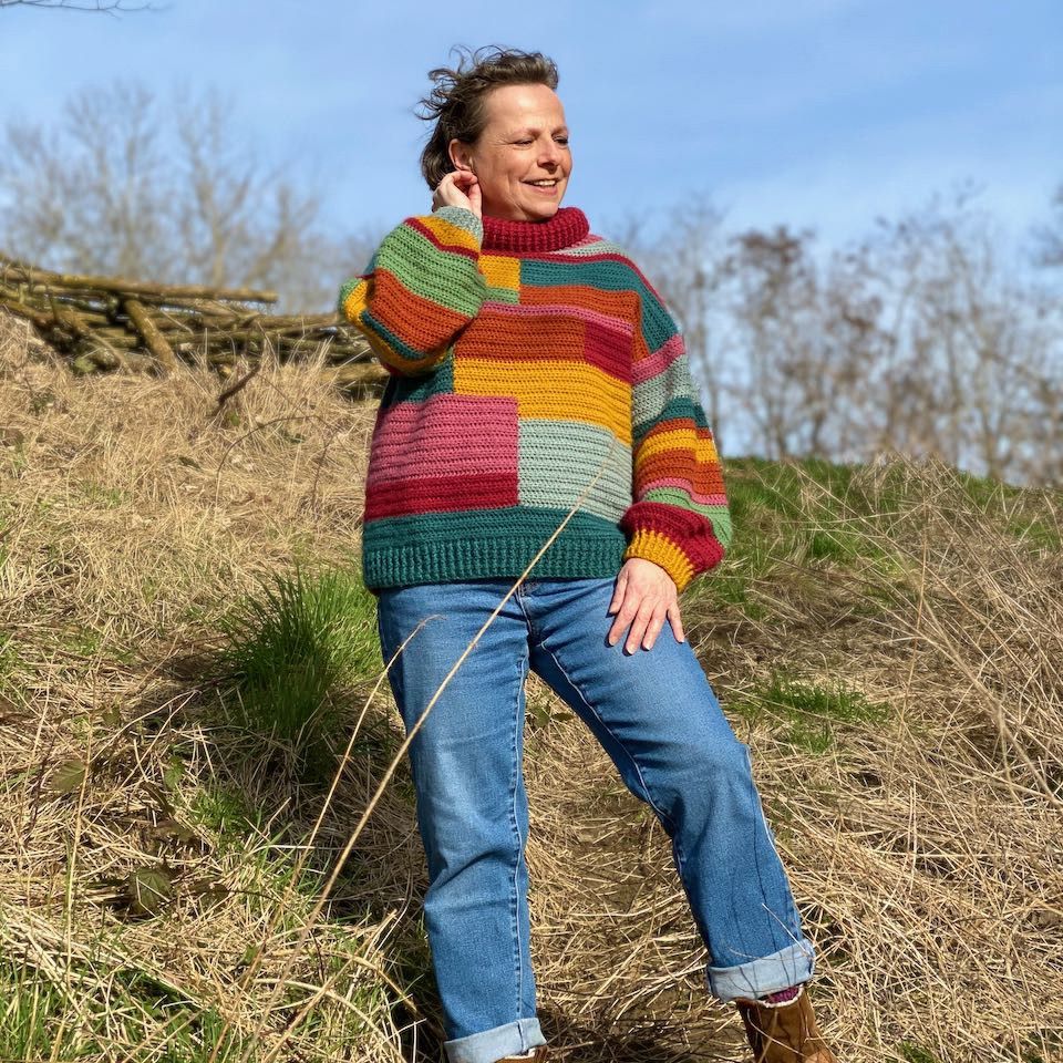 Colour Block - Sweater - Image 3
